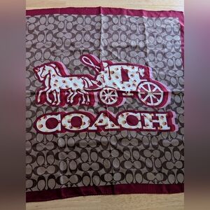 Coach Home Bath Decorative Towel in Pink Floral Logo